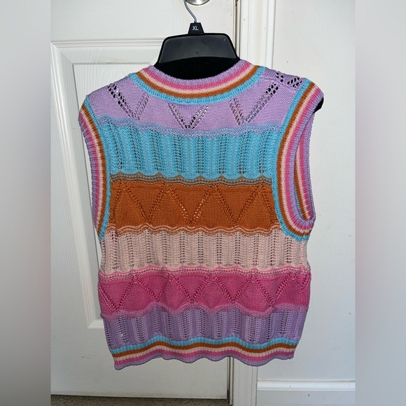 Multi Color Sweater Vest - Picture 2 of 2